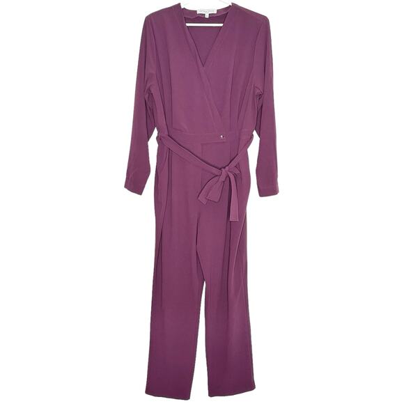 Pamela McCoy Jumpsuit Y2K Cottage Boho Minimalist Retro Casual Comfort Purple 1X - Picture 1 of 5